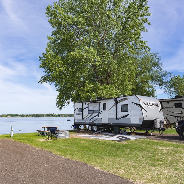 A waterfront lot for RV's